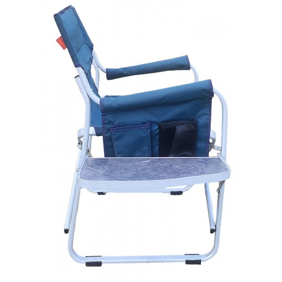 Deluxe Folding Chair with Arms & Attahced Table Frame Aluminum