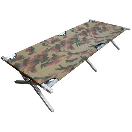 Folding Bed with Aluminum Frame Camouflage