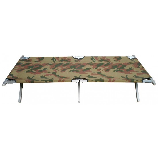 Folding Bed with Aluminum Frame Camouflage